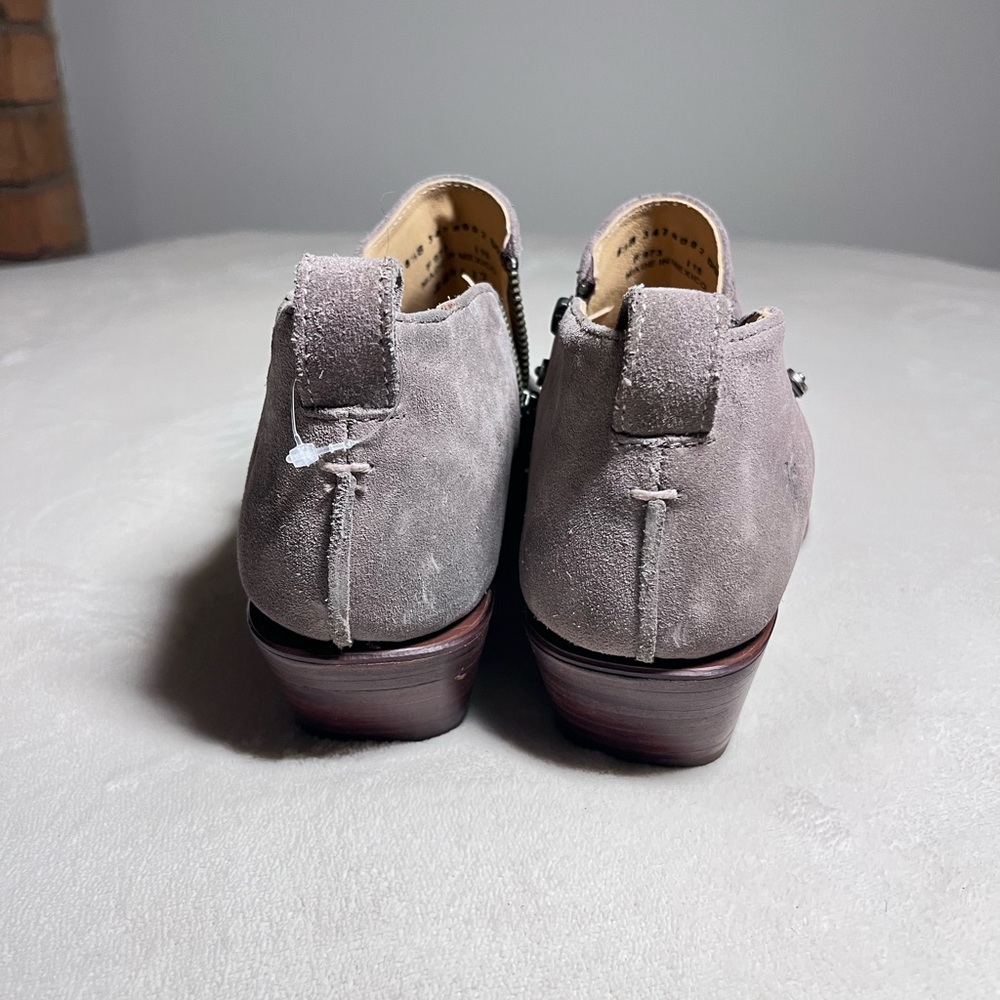 Frye Gray Suede Ankle Booties - Picture 2 of 6